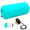 vidaXL Rolo de gin&aacute;stica/yoga insufl&aacute;vel com bomba 120x75 cm PVC verde