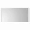 vidaXL Espelho de banheiro LED com espelho Transparente 100 x 60 cm