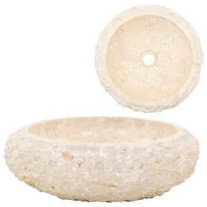 vidaXL Lavat&oacute;rio 40x12 cm m&aacute;rmore creme