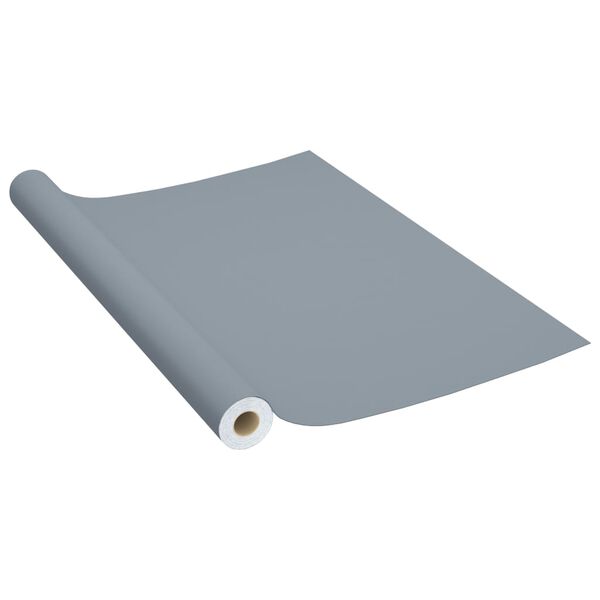 vidaXL Autocolante para móveis 2 pcs 500x90 cm PVC cinzento