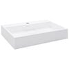 vidaXL Lavat&oacute;rio 60x38x11 cm mineral/m&aacute;rmore fundido branco