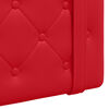 vidaXL Cabeceira Suspensa Vermelho 130 x 55 x 5 cm Couro Sint&eacute;tico