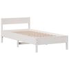 vidaXL Cama sem colch&atilde;o 90x200 cm madeira de pinho maci&ccedil;a branco