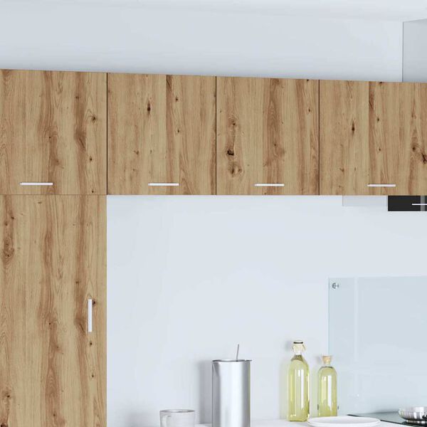 vidaXL Arm&aacute;rio suspenso Carvalho Artesanal e Branco 40 x 31 x 40 cm