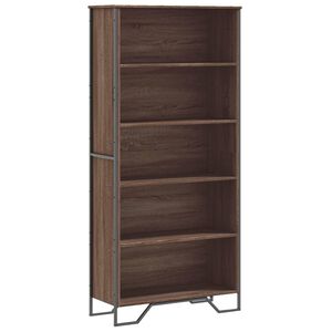 vidaXL Estante 80x31x169 cm derivados de madeira carvalho castanho