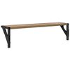 vidaXL Prateleiras de Parede com prateleira 2 pcs Carvalho Artesanal