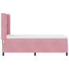 vidaXL Cama Box com colch&atilde;o com cabeceira Rosa 80 x 200 cm Veludo