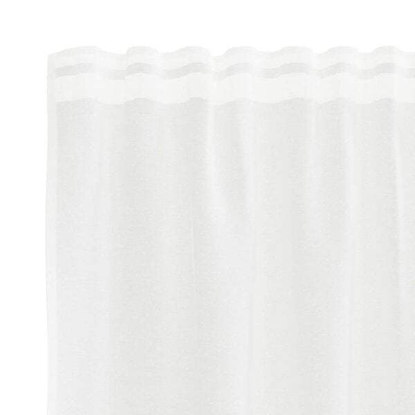 vidaXL Cortina de Renda com cortinas Branco 280 x 200 cm Poli&eacute;ster