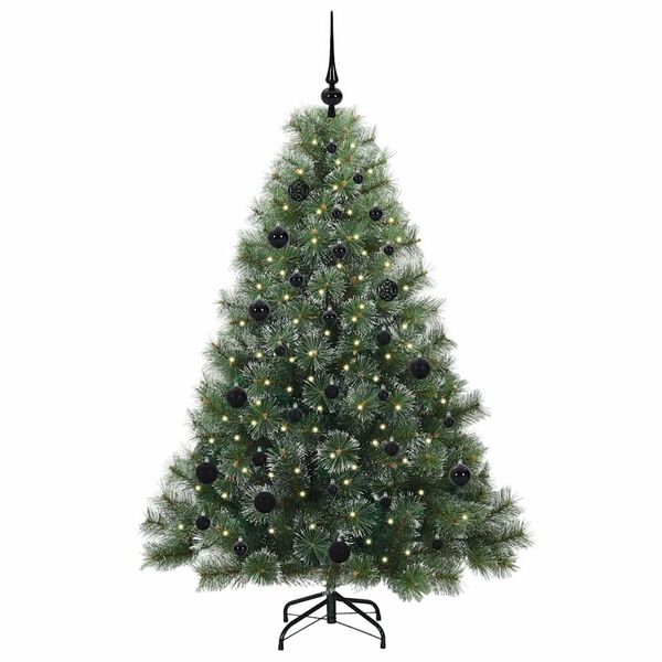 vidaXL &Aacute;rvore de Natal Artificial com 150 LEDs Verde 150 cm PE e PVC