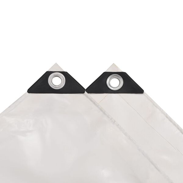 vidaXL Lona 650 g/m&sup2; 3x4 m branco