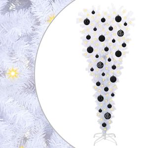 vidaXL &Aacute;rvore de Natal Artificial com 150 LEDs Branco 120 cm PVC e A&ccedil;o