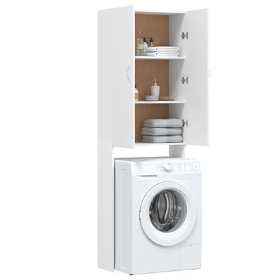 vidaXL Armário máquina de lavar roupa 64x25,5x190 cm branco