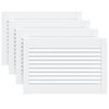 vidaXL Portas de arm&aacute;rio 4 pcs design de persiana pinho maci&ccedil;o branco