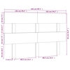 vidaXL Cabeceira de cama 204x3x81 cm pinho maci&ccedil;o preto