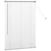 vidaXL Persiana de Janela com cortinas Manual Prateado Alum&iacute;nio
