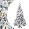 vidaXL &Aacute;rvore de Natal Articulada Artificial Branco 180 cm PE e PVC