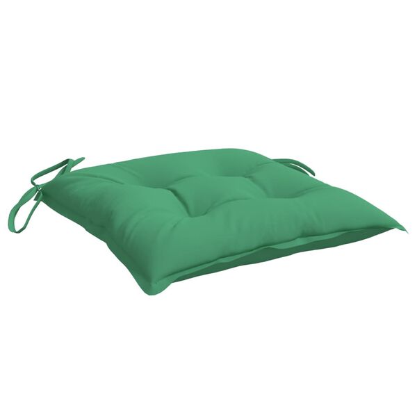 vidaXL Almofad&otilde;es de cadeira 4 pcs 50x50x7 cm tecido oxford verde