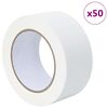 vidaXL Fitas de M&aacute;scara para Pintores 50 pcs Branco 50mm x 50m Papel