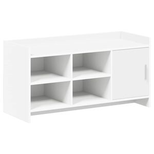 vidaXL Arm&aacute;rio de Sapatos com armazenamento Branco 100 x 39,5 x 51 cm