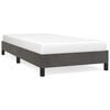 vidaXL Estrutura de cama sem colch&atilde;o 80x200 cm veludo cinzento-escuro
