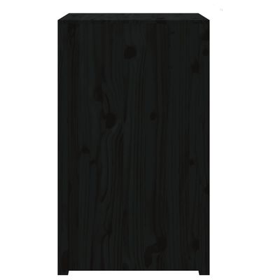 vidaXL Armário de cozinha p/ exterior 55x55x92 cm pinho maciço preto