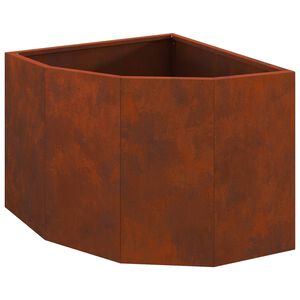 vidaXL Vaso de Canto Ferro Enferrujado 45 x 45 x 35 cm A&ccedil;o corten