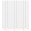 vidaXL Canteiro/gabi&atilde;o elevado 3 pcs 30x30x200 cm ferro