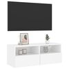 vidaXL Móvel de parede p/ TV 80x30x30 cm derivados de madeira branco