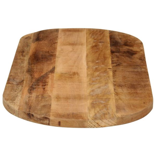 vidaXL Tampo de mesa oval 100x40x3,8cm madeira mangueira &aacute;spera maci&ccedil;a