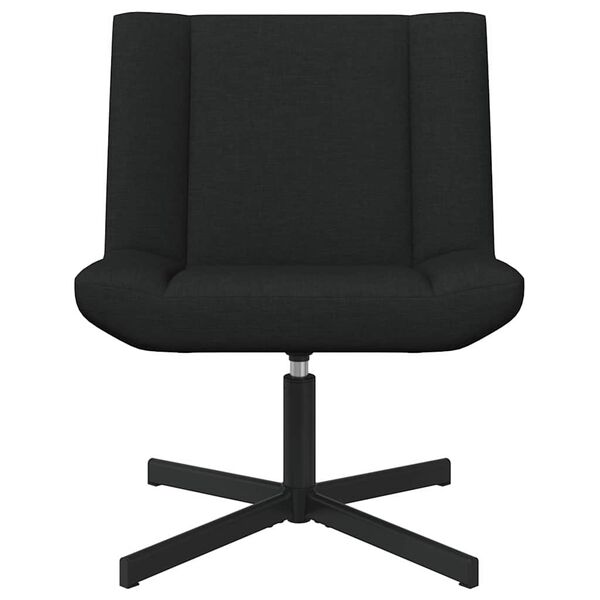 vidaXL Cadeira girat&oacute;ria Preto 63 x 75 x 76 cm tecido