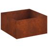 vidaXL Vaso de Jardim Ferro Enferrujado 100 x 100 x 40 cm A&ccedil;o Corten