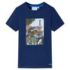 vidaXL T-shirt para crian&ccedil;a azul-escuro 116