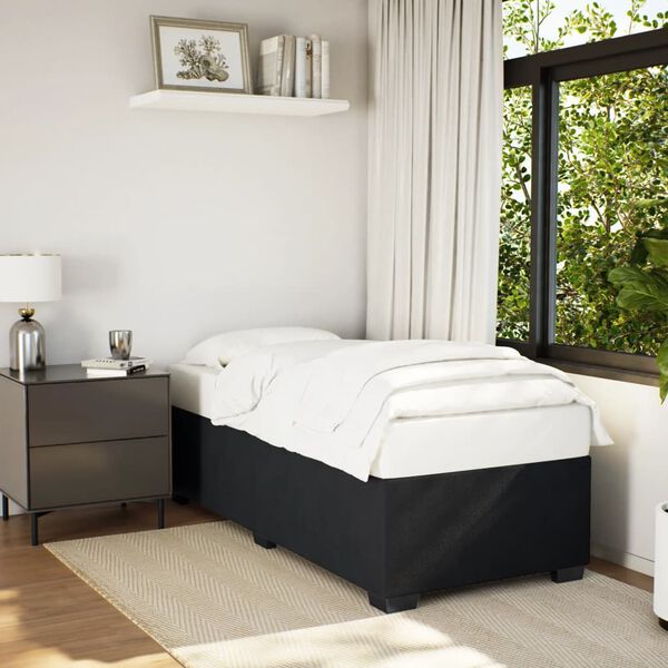 vidaXL Estrutura de cama 90x190 cm veludo preto
