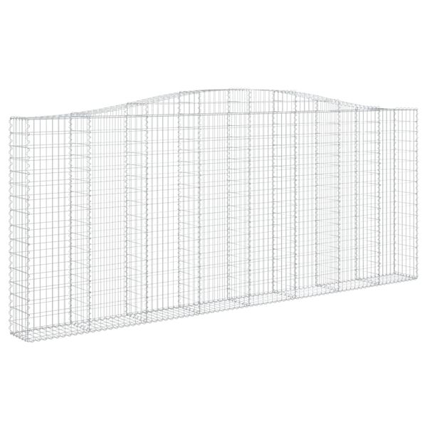 vidaXL Cestos gabi&atilde;o arqueados 5pcs 400x30x160/180cm ferro galvanizado