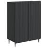 vidaXL Buffet Preto 66 x 34,5 x 92 cm Derivados de Madeira
