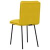 vidaXL Cadeiras de jantar 4 pcs veludo amarelo