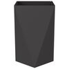 vidaXL Floreira 2 pcs Preto 50 x 50 x 75 cm A&ccedil;o