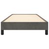 vidaXL Estrutura de cama sem colch&atilde;o 90x190 cm veludo cinzento-escuro