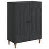 vidaXL Buffet Preto 66 x 34,5 x 90 cm Derivados de Madeira