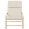 vidaXL Cadeira de descanso tecido cor creme