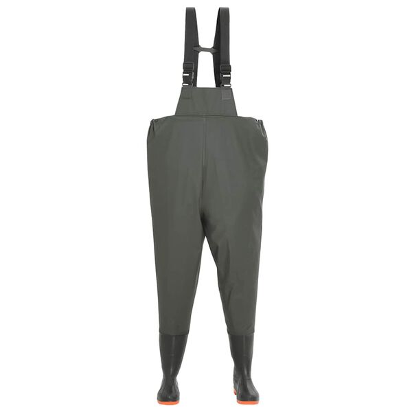 vidaXL Jardineiras com botas verde tamanho 41