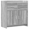 vidaXL Buffet Sonoma cinzento 75 x 36 x 80 cm Derivados de Madeira