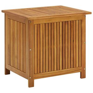 vidaXL Caixa arruma&ccedil;&atilde;o para jardim 60x50x58cm madeira de ac&aacute;cia maci&ccedil;a