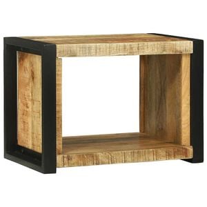 vidaXL Cubo de Parede Castanho 55 x 35 x 40 cm Madeira de manga maci&ccedil;a