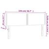 vidaXL Cabeceiras cinzento-escuro 144x5x78/88 cm veludo