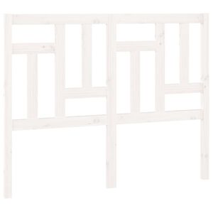vidaXL Cabeceira de cama 205,5x4x100 cm madeira de pinho maci&ccedil;a branco