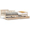 vidaXL Sof&aacute;-cama com gavetas 80x200 cm madeira de pinho maci&ccedil;a