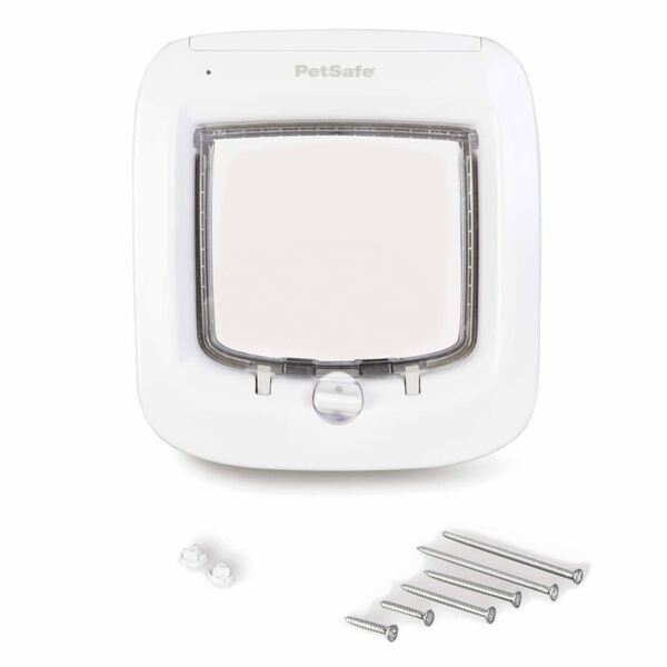 PetSafe Porta para gatos com microchip branco PPA19-16145