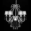 vidaXL Lustre com 2300 cristais branco