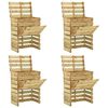 vidaXL Caixa de compostagem ripada 4 pcs 80x50x100cm pinho impregnado
